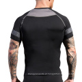 Treinamento de camisetas de fitness masculino de fitness Running Sportswear respirável Elasticidade de alta seca rápida Top de camiseta